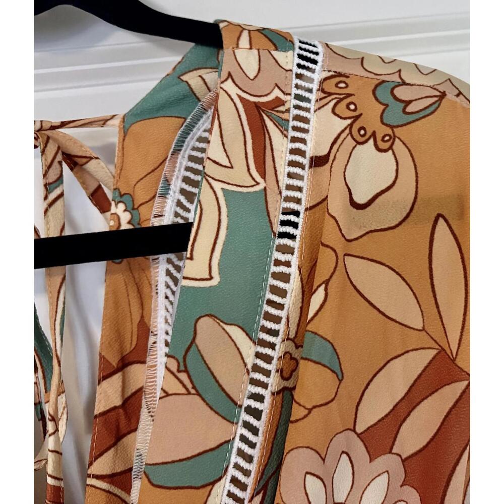 NWT Baltic Born Rhapsody Retro Mod Jumpsuit Wide Leg Hippie - Picture 8 of 9